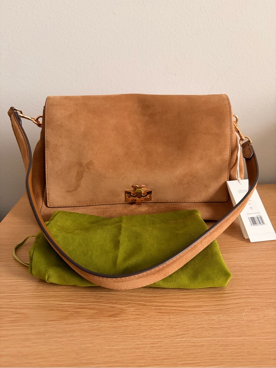 Tory Burch Handbags - Tory Burch Charlie Suede Shoulder Bag